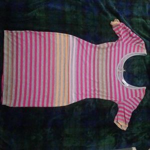 Striped bodycon dress